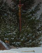 Caspar David Friedrich Winter Landscape oil painting on canvas